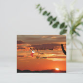 Vrolijk kerstfeest in Arizona Feestdagenkaart (Staand voorkant)