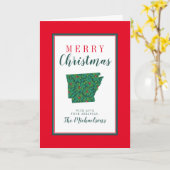 Vrolijk kerstfeest in Arkansas Kaart (Gele Bloem)