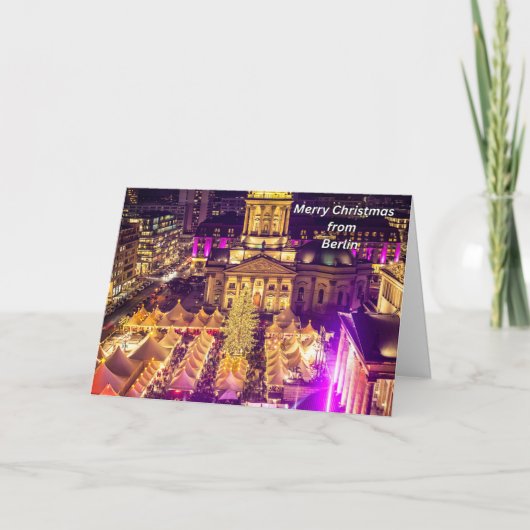 Vrolijk kerstfeest in Berlijn, Duitsland Kaart (Voorkant)
