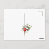 Vrolijk kerstfeest in Bulgaarse Cyrillische wensen Briefkaart (Achterkant)