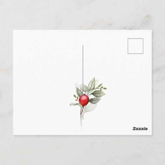 Vrolijk kerstfeest in Bulgaarse Cyrillische wensen Briefkaart (Achterkant)