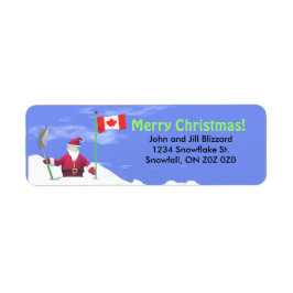 Vrolijk kerstfeest in Canada Etiket