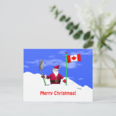 Vrolijk kerstfeest in Canada Feestdagenkaart (Staand voorkant)