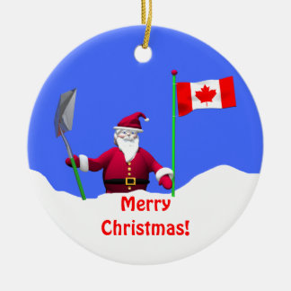 Vrolijk kerstfeest in Canada Keramisch Ornament
