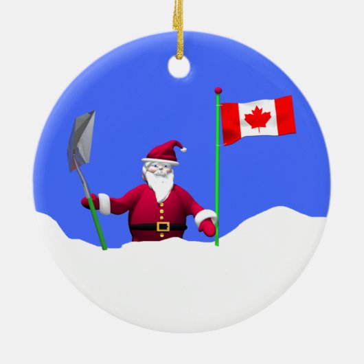 Vrolijk kerstfeest in Canada Keramisch Ornament (Achterkant)