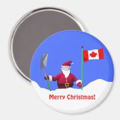 Vrolijk kerstfeest in Canada Magneet (Voorkant / Achterkant)