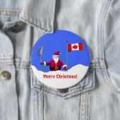 Vrolijk kerstfeest in Canada Ronde Button 4,0 Cm (In situ)