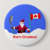 Vrolijk kerstfeest in Canada Ronde Button 4,0 Cm (Voorkant)
