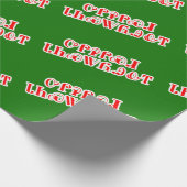 Vrolijk kerstfeest in Cherokee inpakpapier (Hoek)