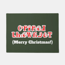 Vrolijk kerstfeest in Cherokee Welkom Mat