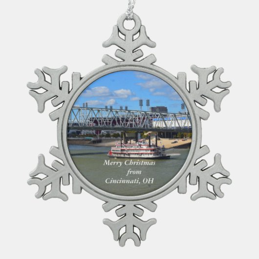 Vrolijk kerstfeest in Cincinnati, ornament OH (Voorkant)