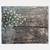 Vrolijk kerstfeest in de Bossen Fleece Deken (Voorkant (Horizontaal))