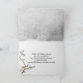 Vrolijk kerstfeest in de Bossen van de winter Kaart (Binnen)