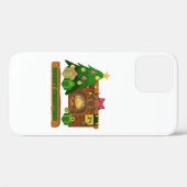 Vrolijk kerstfeest in de buurt van haard vreugdevu Case-Mate iPhone case (Achterkant (horizontaal))