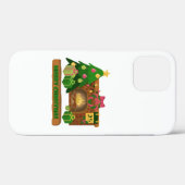 Vrolijk kerstfeest in de buurt van haard vreugdevu Case-Mate iPhone case (Achterkant (horizontaal))