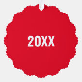 Vrolijk kerstfeest in de landmerken van NYC New Yo Ornament Kaart (Achterkant)