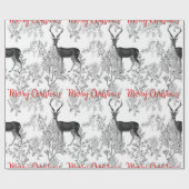 Vrolijk kerstfeest in de pines cadeaupapier (Vlak)