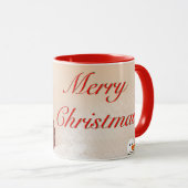 Vrolijk kerstfeest in de sneeuw mok (Voorkant rechts)