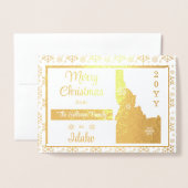 Vrolijk kerstfeest in de staat Idaho | Foto Folie Kaarten (Voorkant met envelop)