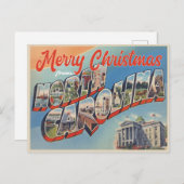 Vrolijk kerstfeest in de stijl van North Carolina Briefkaart (Voorkant / Achterkant)