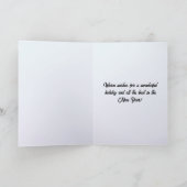 Vrolijk kerstfeest in de vuurtoren van St. Augusti Feestdagen Kaart (Binnen)