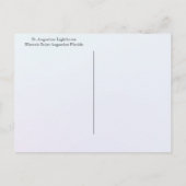 Vrolijk kerstfeest in de vuurtoren van St. Augusti Feestdagenkaart (Achterkant)