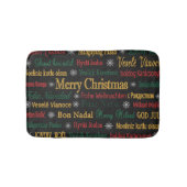 Vrolijk kerstfeest in een andere taal | badmat (Voorkant)