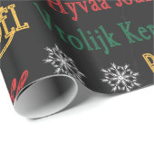 Vrolijk kerstfeest in een andere taal | cadeaupapier (Rol Hoek)