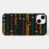 Vrolijk kerstfeest in een andere taal | Case-Mate iPhone case (Achterkant (horizontaal))
