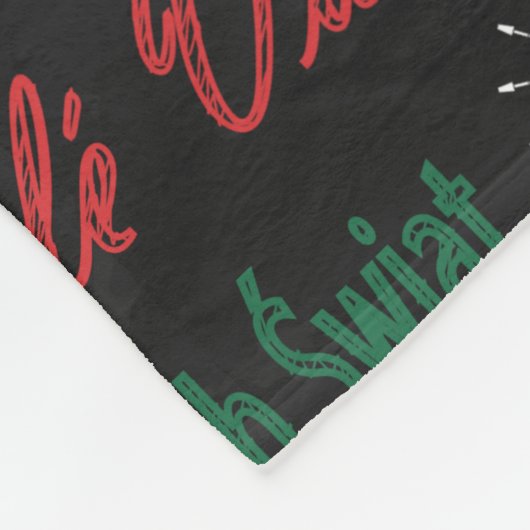 Vrolijk kerstfeest in een andere taal | fleece deken (Hoek)