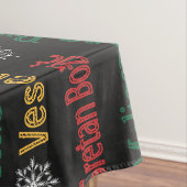 Vrolijk kerstfeest in een andere taal | tafelkleed (Voorbeeld)