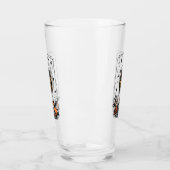 Vrolijk kerstfeest in een wijnglas glas (Links)