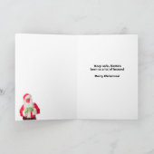 Vrolijk kerstfeest in Face Mask 2020 Feestdagen Kaart (Binnen)