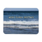 Vrolijk kerstfeest in Florida over de oceaan Magneet (Horizontaal)