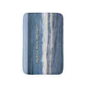 Vrolijk kerstfeest in Florida-stijl over diepe bla Badmat (Voorkant Verticaal)