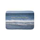 Vrolijk kerstfeest in Florida-stijl over diepe bla Badmat (Voorkant)