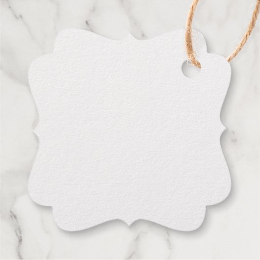 Vrolijk kerstfeest in funky tekst bedankjes labels (Achterkant)