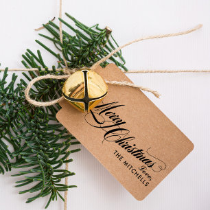 Vrolijk kerstfeest in gepantserd script  zelfinktende stempel