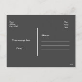 Vrolijk kerstfeest in goud rood geruite fotokaart feestdagenkaart (Achterkant)