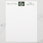 Vrolijk kerstfeest in Green Letterhead Briefhoofd Ontwerp