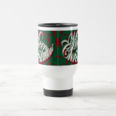 Vrolijk kerstfeest in Green Travel Mug Reisbeker (Center)
