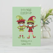 Vrolijk kerstfeest in het etnisch gezichtsmasker 2 feestdagenkaart (Staand voorkant)