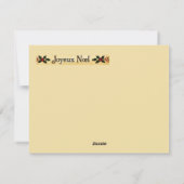 Vrolijk kerstfeest in het Frans Feestdagenkaart (Achterkant)