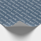 Vrolijk kerstfeest in het Frans met sterren Cadeaupapier (Hoek)