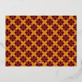 Vrolijk kerstfeest in het midden van de eeuw folie feestdagenkaart (Achterkant)