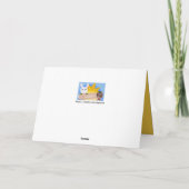 Vrolijk kerstfeest in het Oekraïens - Bunny & Hedg Feestdagen Kaart (Achterkant)