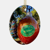 Vrolijk kerstfeest in het park! keramisch ornament (Rechts)