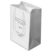 Vrolijk kerstfeest in het Pools Wesołych Świąt Medium Cadeauzakje (Achterkant Gekanteld)