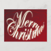 Vrolijk kerstfeest in het rode Briefkaart (Voorkant)