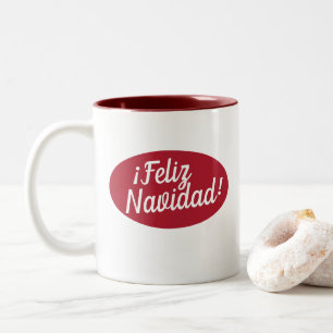 Vrolijk kerstfeest in het Spaans Mok Feliz Navid